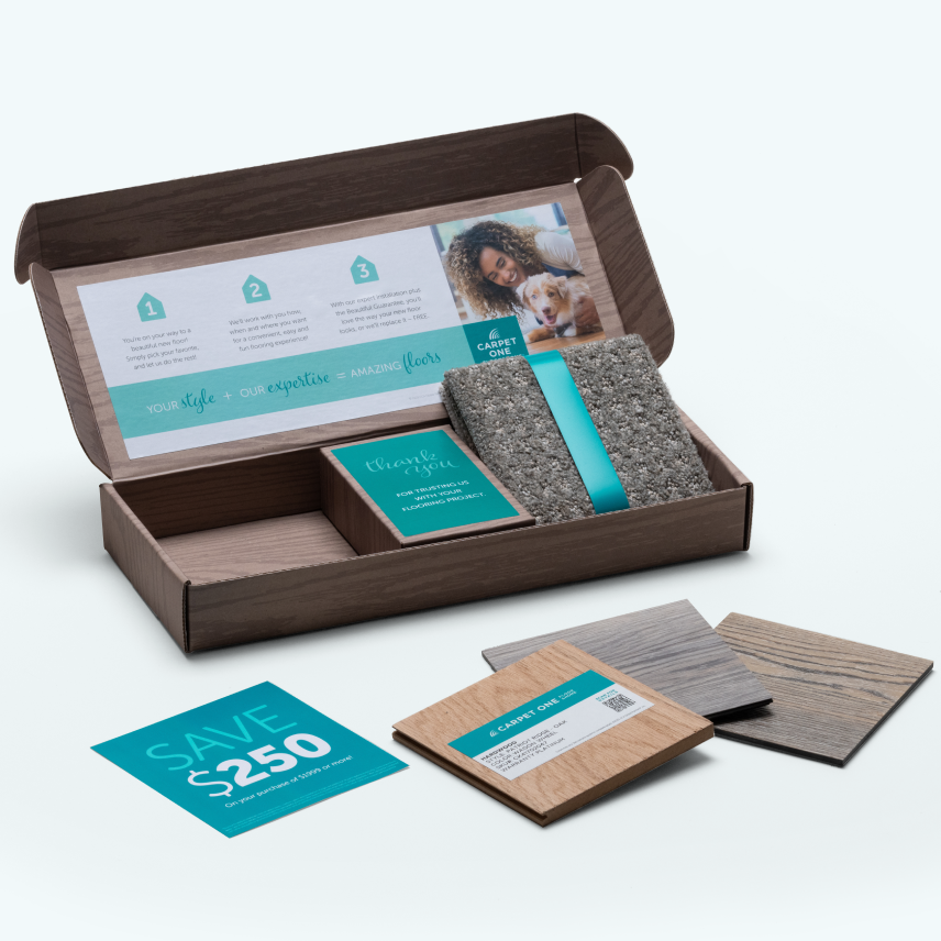 Carpet One floor sample box
