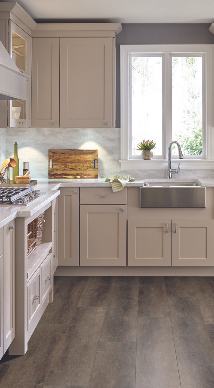 wood-look floors in a kitchen